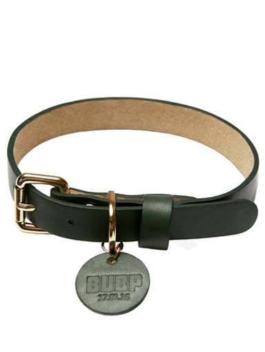 BUBP LEATHER COLLAR_GREEN
